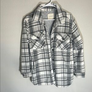 Thread & Supply Plaid Polar Fleece Shacket